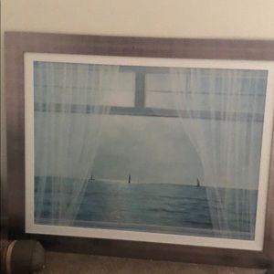 Giant window sill painting